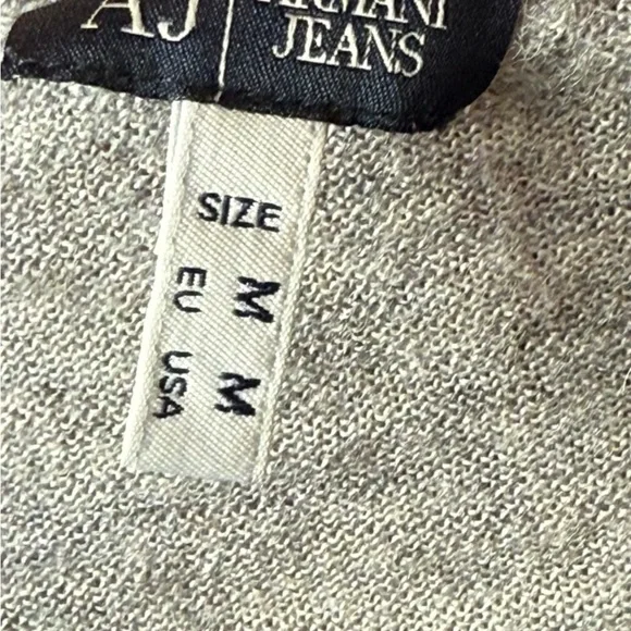 Armani Jeans Alpaca Wool Blend Striped Knit Sweater